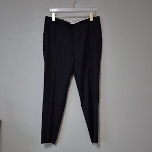 Canali Luxury Wool Dress Pants, Trousers Straight Leg Flat Front, Size 36X32